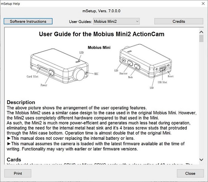 Mobius Mini 2 (MM02) Lens A/B 1440P Action Camera Sport DashCam Pocket  Camcorder
